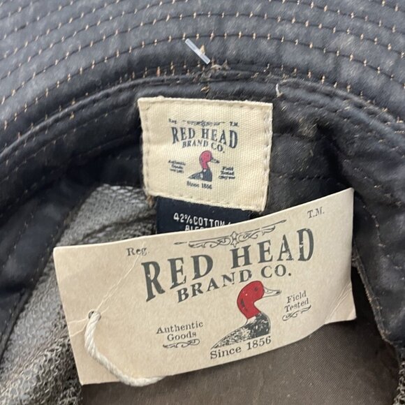 Red Head Boonie Hat Beige Hiking Camping Big Brim Mesh Size Small Brown - Picture 6 of 8